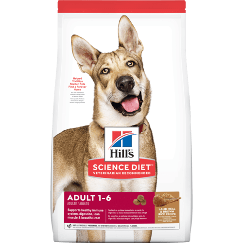 Hill's Science Diet Adult Lamb Meal & Brown Rice Recipe Dry Dog Food, Front Bag