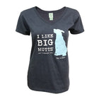 I Like Big Mutts Woman's T-shirt V-Neck Black