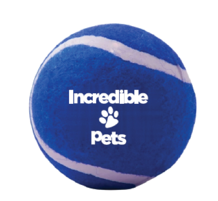 Incredible Pets Tennis Ball, Blue