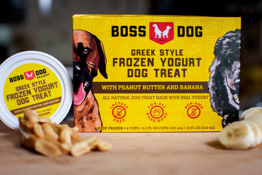 Boss Dog Greek Style Frozen Yogurt- Peanut Butter & Banana