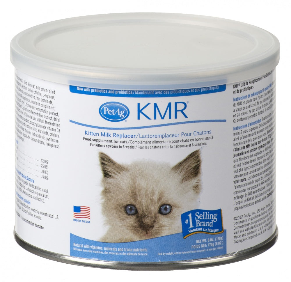 KMR Kitten Milk Replacer Powder, Front of can