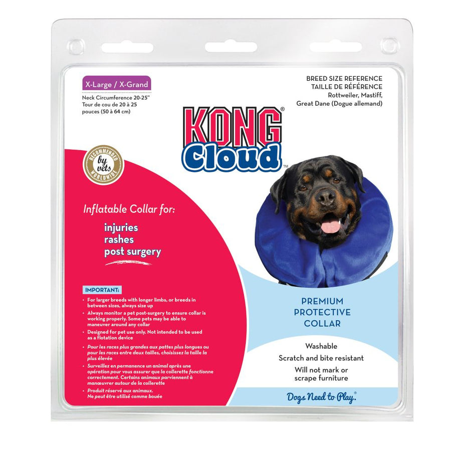 KONG Cloud Collar For Dogs X-Large Back Packaging