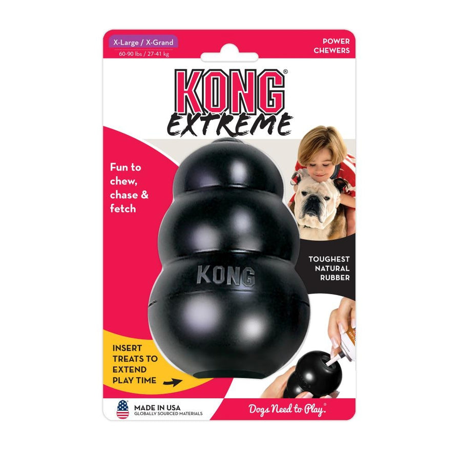 KONG Extreme Dog Toy Black, Front Packaging