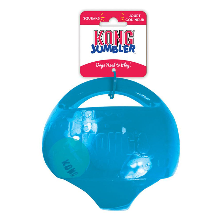 KONG Jumbler Ball Dog Toy, Front Packaging