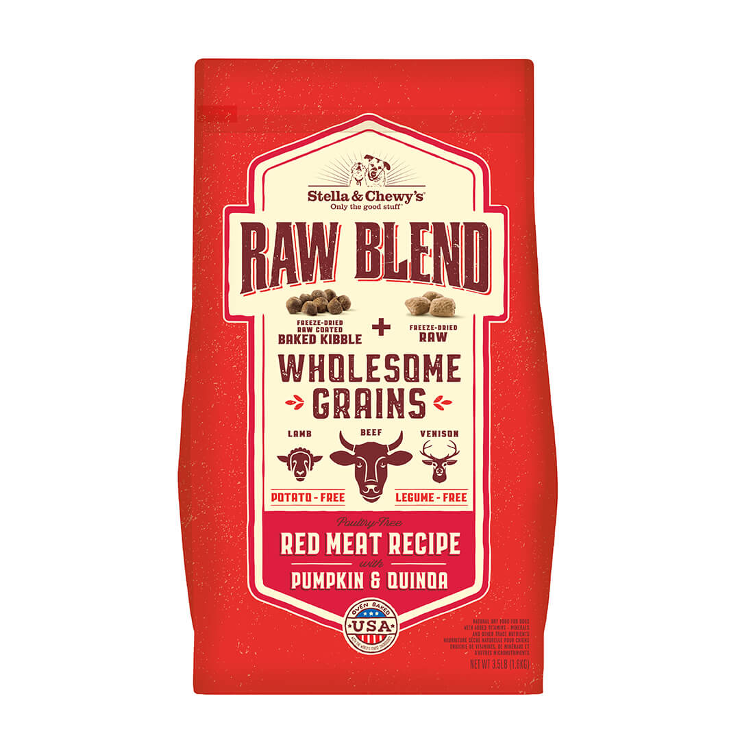 Stella & Chewy's Raw Blend Wholesome Grains Red Meat Dry Dog Food