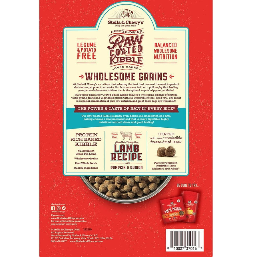 Stella & Chewy's Freeze Dried Raw Coated Wholesome Grains Lamb Recipe Dry Dog Food