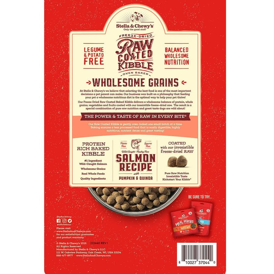 Stella & Chewy's Freeze Dried Raw Coated Wholesome Grains Salmon Recipe Dry Dog Food