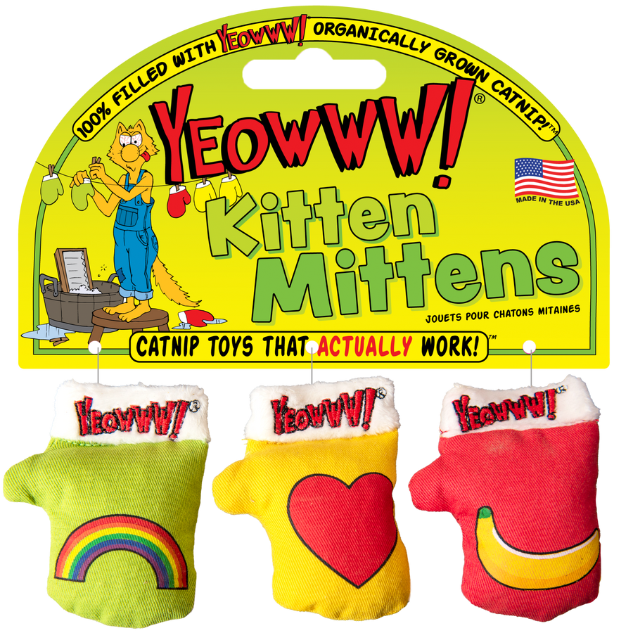 Yeowww! Kitten Mittens Catnip Cat Toys