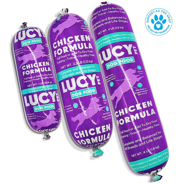 Lucy Pet Chicken Formula Dog Food Rolls
