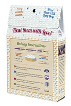 Lazy Dog Cookie Company Vanilla Birthday Cake Mix, Back of Box