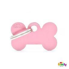 My Family Pet Tag Bone Pink Blank Tag Front
