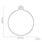 My Family Pet Tags Gold Circle Large, 3.17cm x 3.93cm