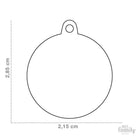 My Family Pet Tags Gold Circle Small 2.15cm x 2.85 cm