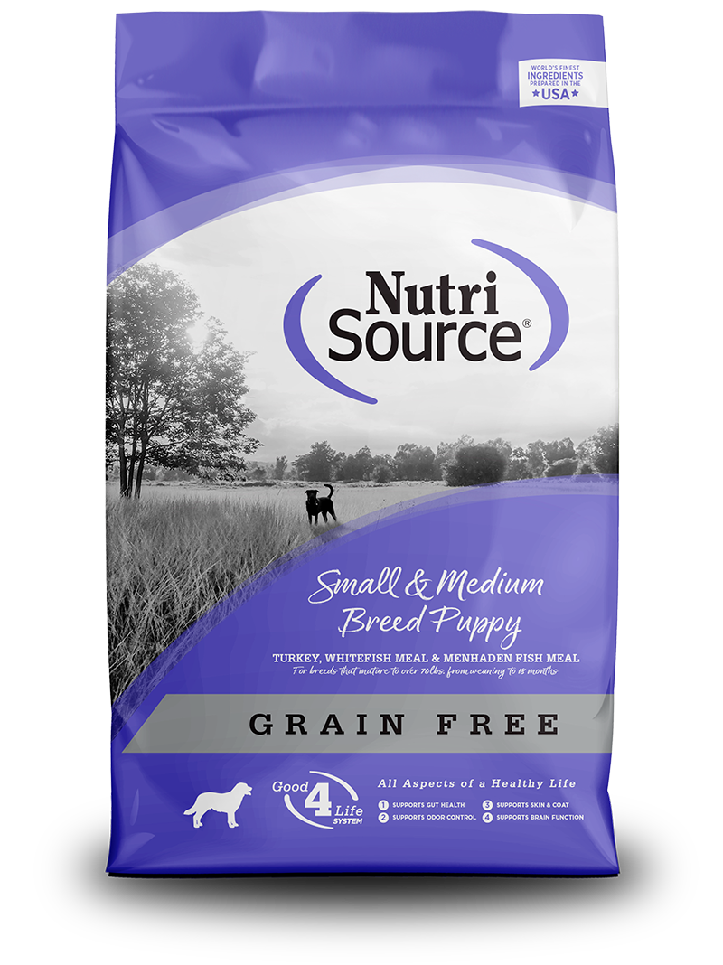 NutriSource Grain Free Small & Medium Breed Puppy Recipe Dry Dog Food