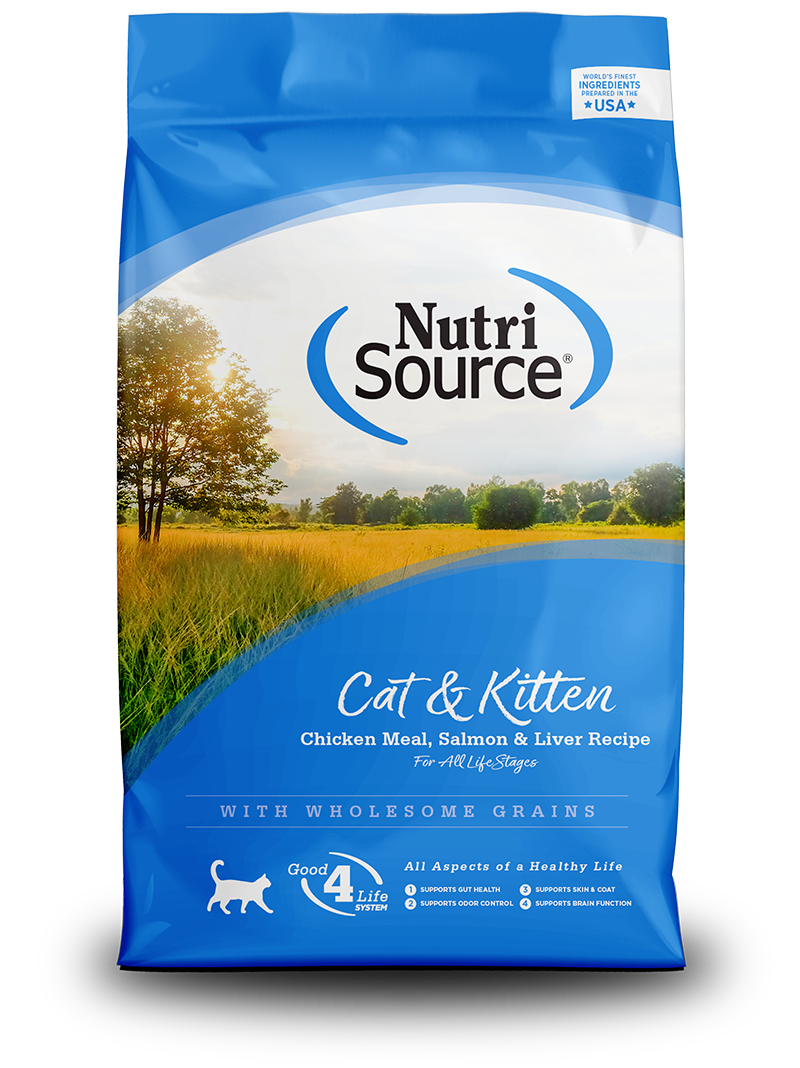 NutriSource Cat & Kitten Chicken, Salmon & Liver Dry Cat Food