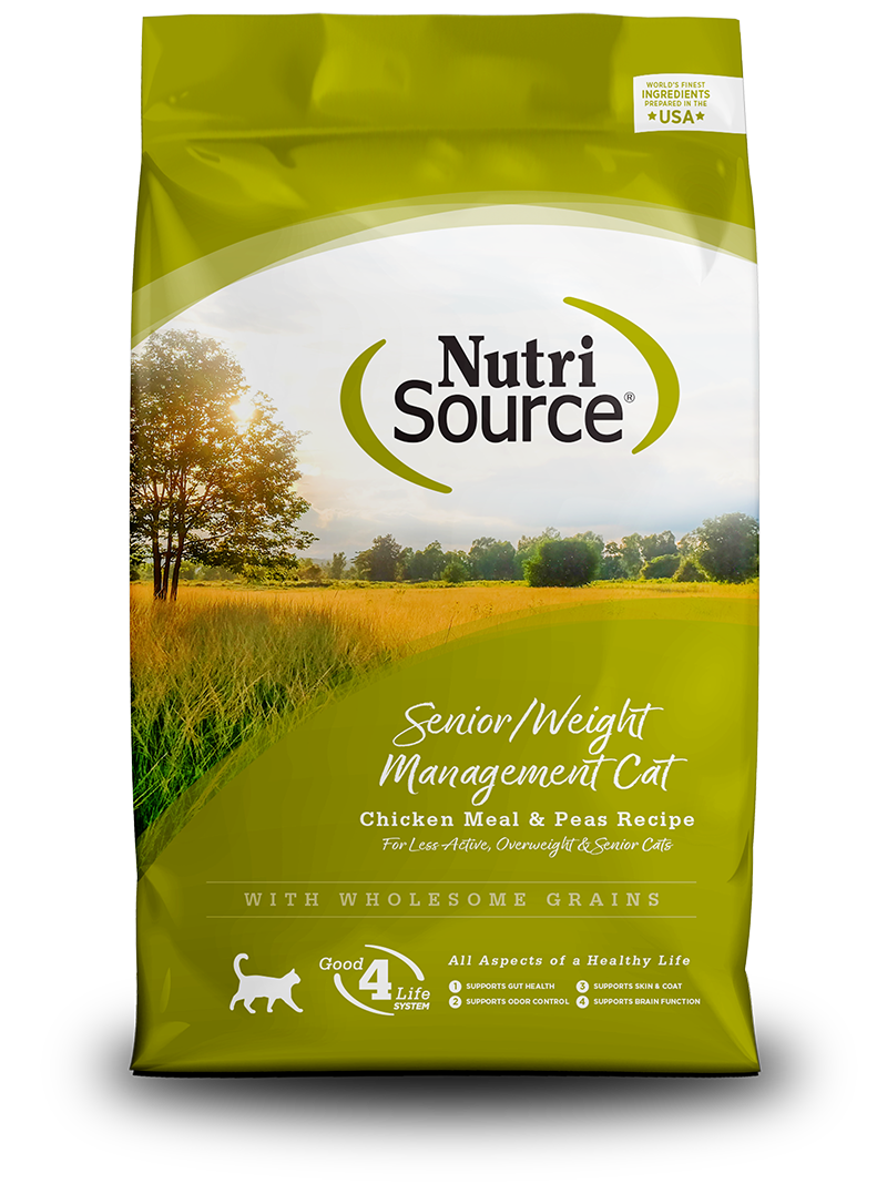 NutriSource Senior Weight Management Chicken and Rice Dry Cat Food