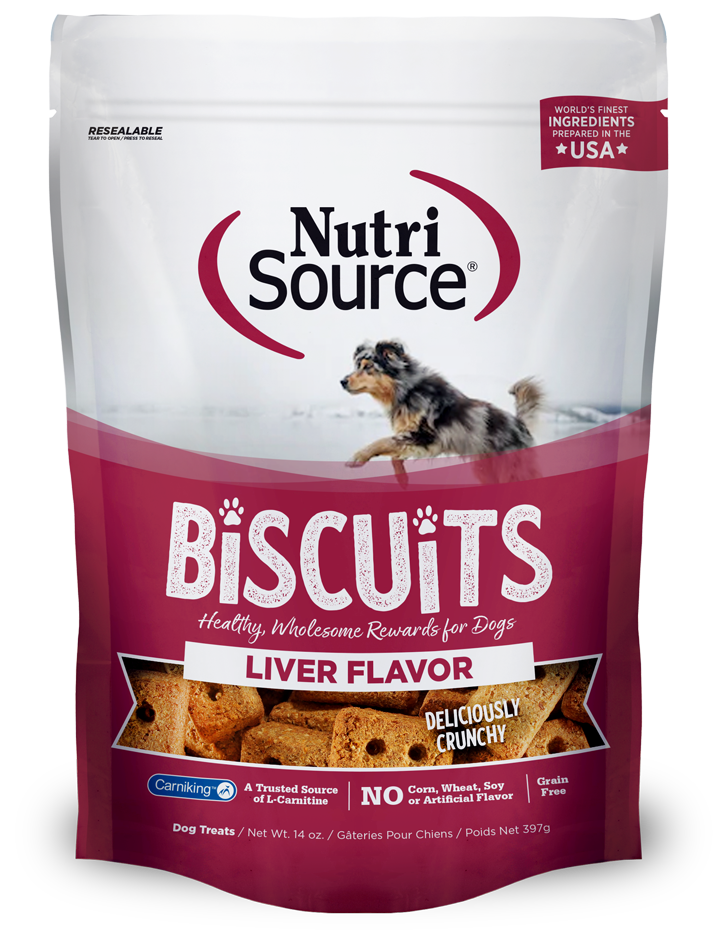 Nutrisource Grain Free Biscuits Liver Flavor Dog Treats