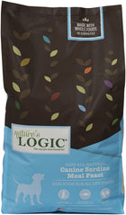 Nature's Logic Canine Sardine Meal Feast Dry Dog Food 15.4lbs Front of bag