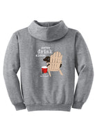 Never Drink Alone Hoodie (Unisex), Back Design