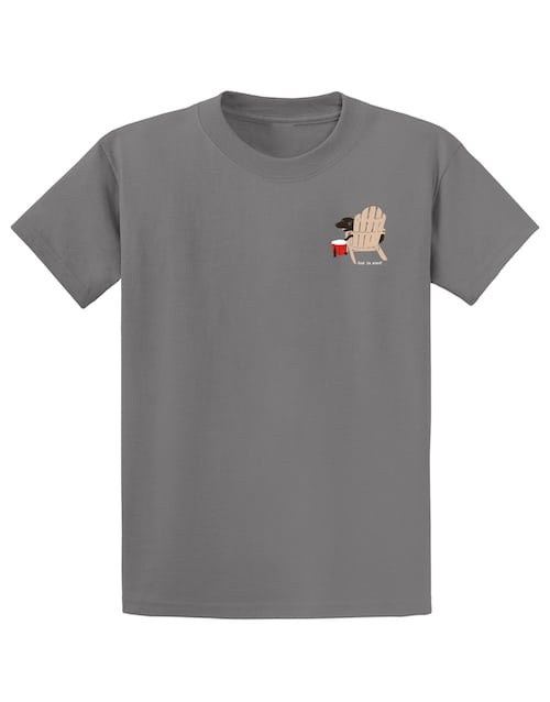 Never Drink Alone T-shirt (Unisex) Gray Front