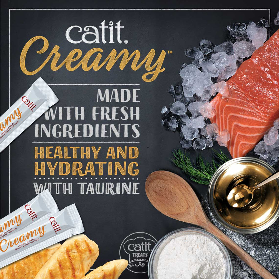 Catit Creamy Lickable Cat Treat Salmon