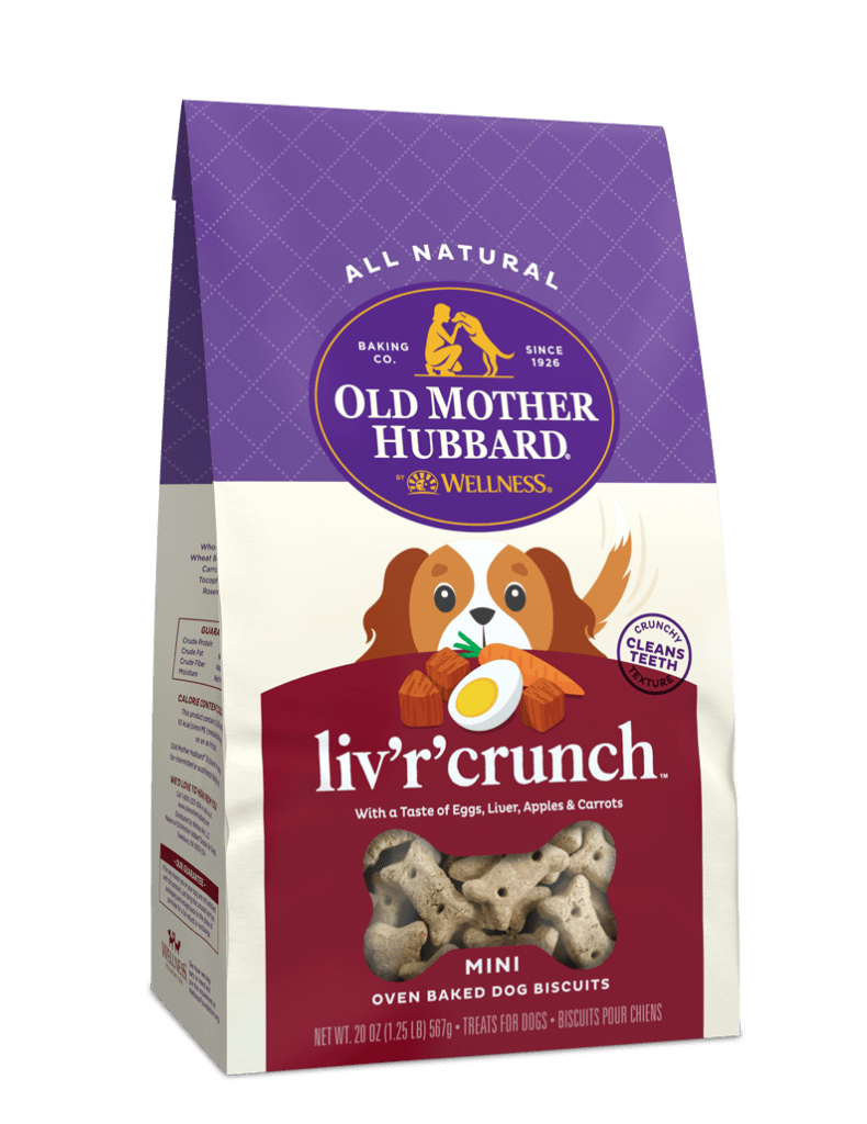 Old Mother Hubbard Crunchy Classic Natural LivRCrunch Mini Biscuits Dog Treats