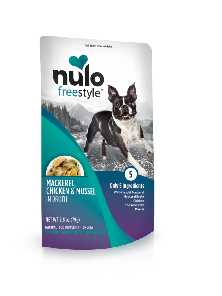 Nulo Freestyle Mackerel, Chicken, and Mussel in Broth Dog Food Topper