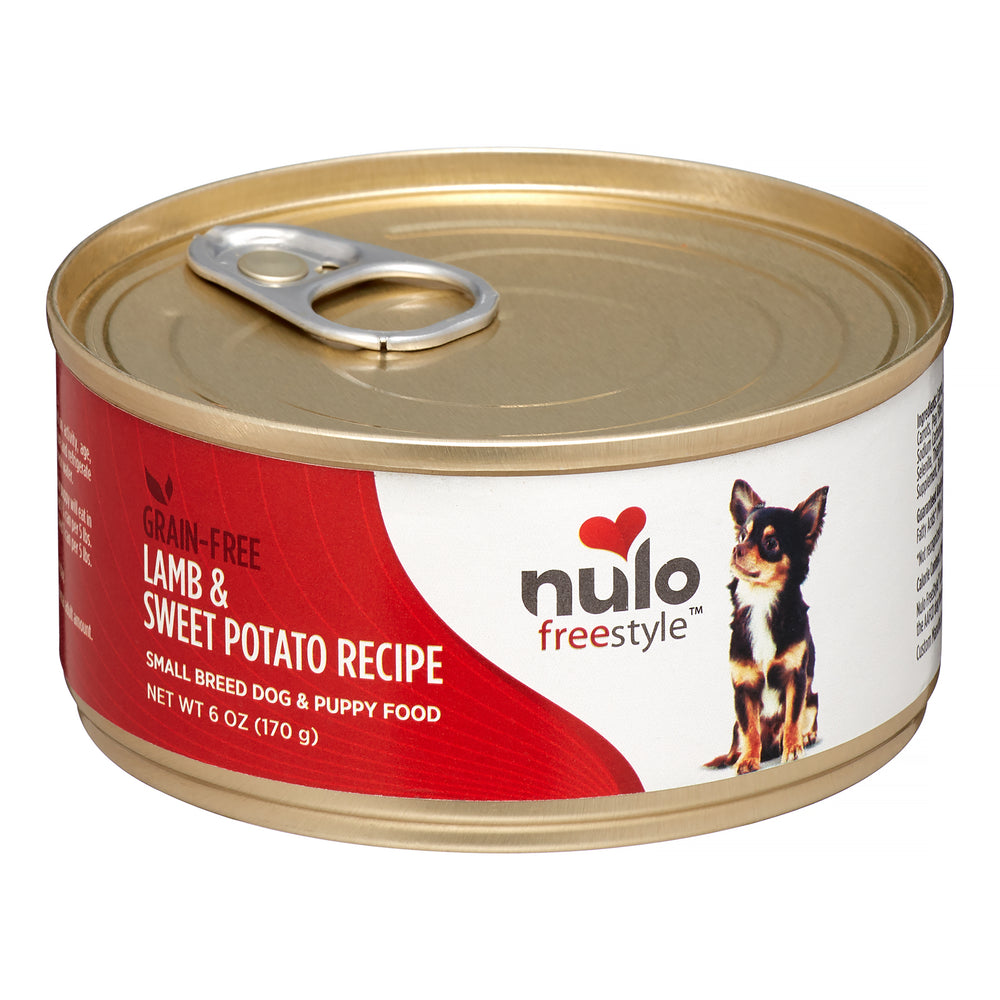 Nulo FreeStyle Grain-Free Lamb & Sweet Potato Small Breed Canned Dog Food 5.5oz, Front can