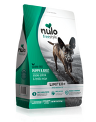 Nulo Freestyle Limited+ Pollock & Lentils Dog Food 4lb, Side Front Bag