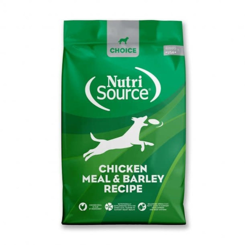 NutriSource Choice Chicken Meal & Barley Recipe front of bag