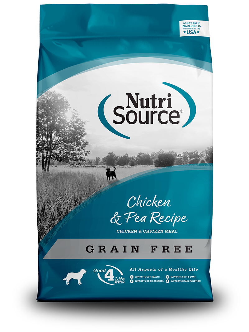NutriSource Grain Free Chicken & Pea Recipe front of bag