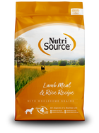 NutriSource Lamb Meal & Rice Recipe front of bag