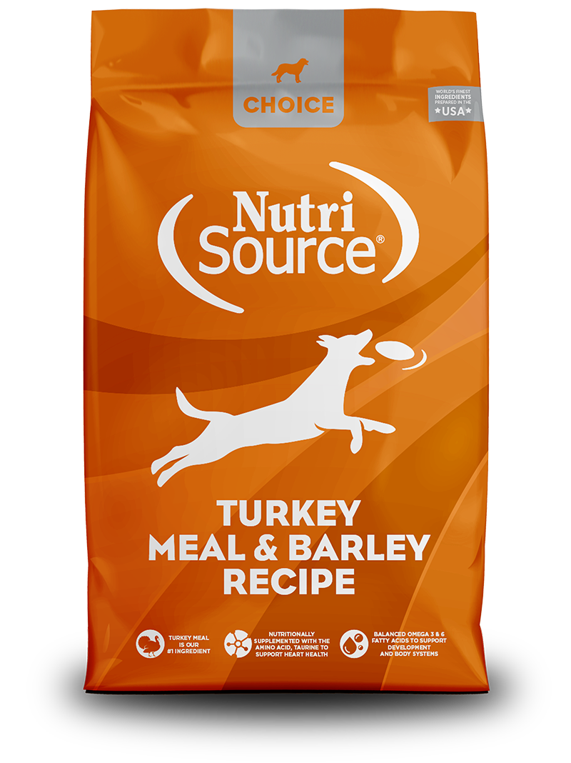 Nutrisource Choice Turkey Meal and Barley Recipe Front of Bag