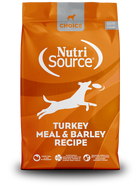 Nutrisource Choice Turkey Meal and Barley Recipe Front of Bag