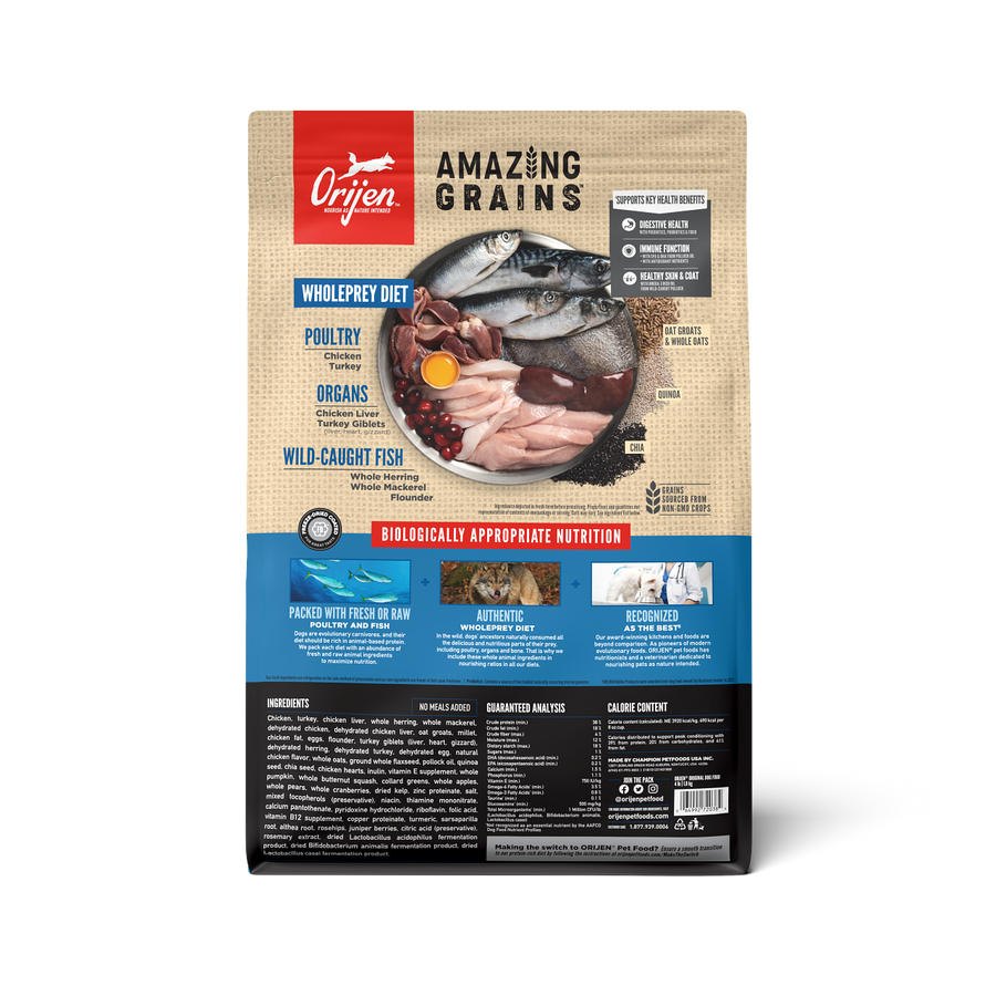 Orijen Amazing Grain Original Dry Dog Food