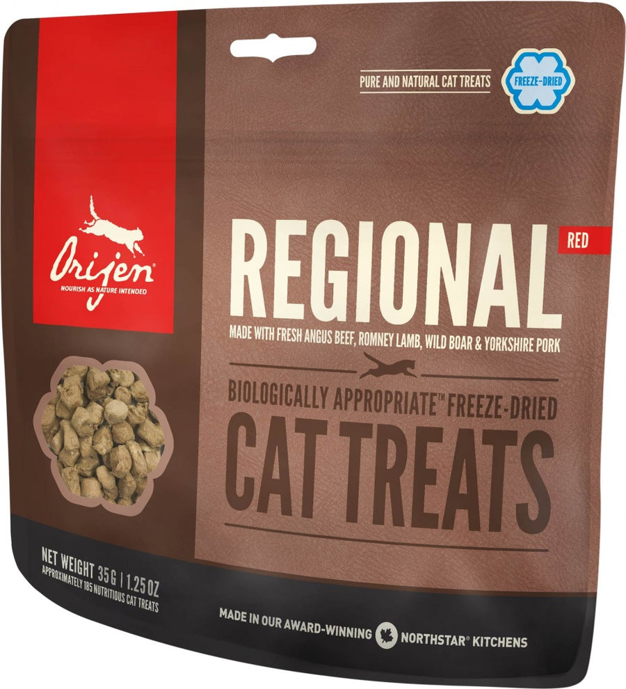 ORIJEN Freeze Dried Regional Red Cat Treats 35g, Front Pouch