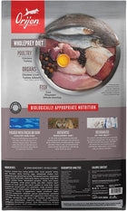 ORIJEN Grain Free Fit & Trim Dry Dog Food back of bag.