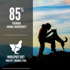 85% premium animal ingredients.
