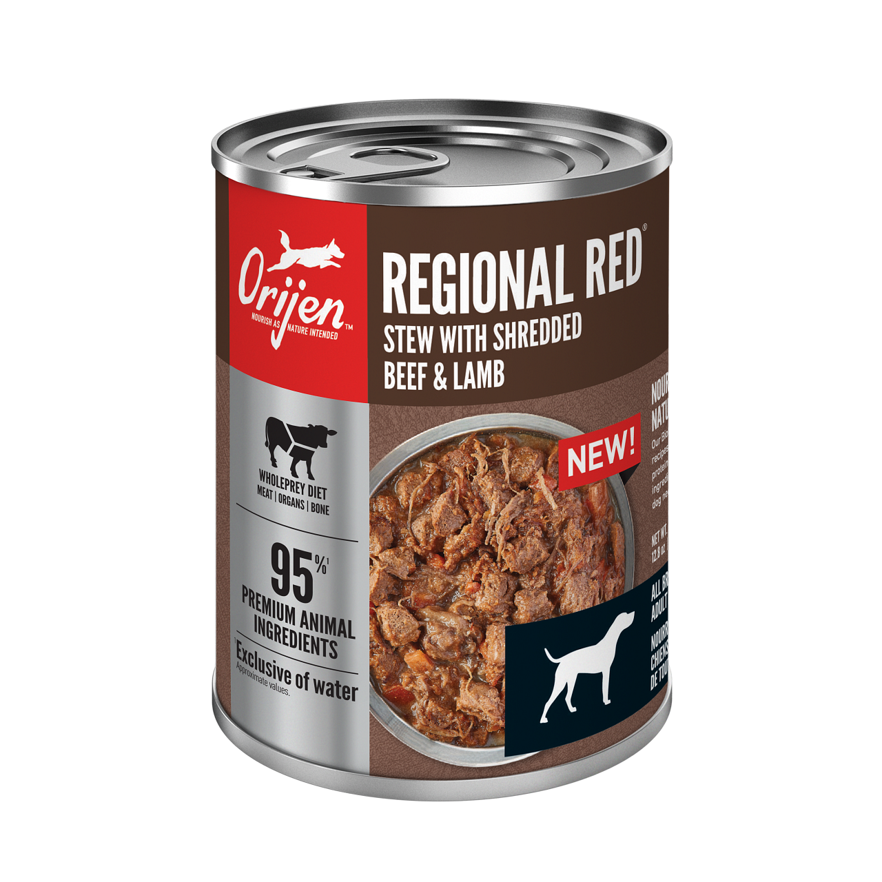 Orijen Premium Regional Red with Shredded Beef & Lamb Stew Recipe Canned Dog Food
