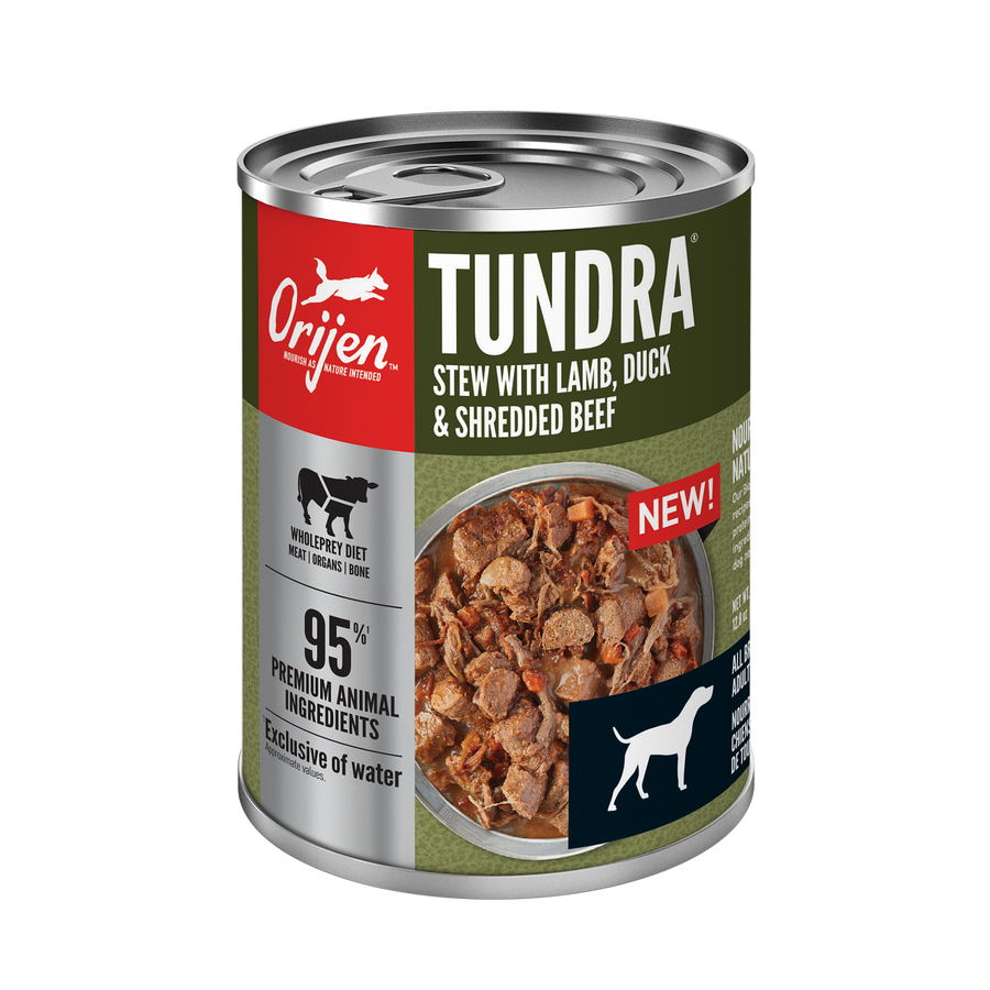 Orijen Premium Tundra Stew Recipe with Shredded Beef, Duck & Lamb Canned Dog Food