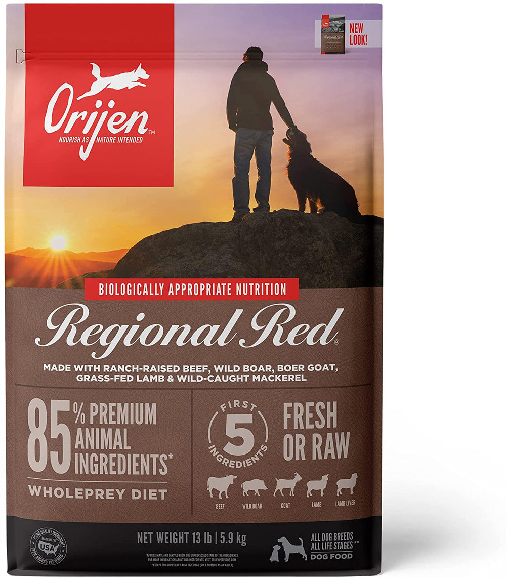 ORIJEN Regional Red Dry Dog Food front of bag.
