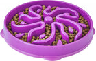 Outward Hound Dog Games Slo Bowl Slow Feeders Flower Design Dog Bowl Purple