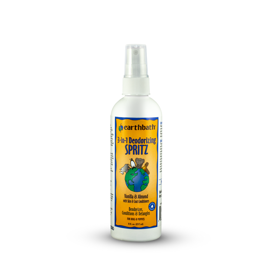 Earthbath 3-in-1 Deodorizing Vanilla and Almond Spritz for Dogs