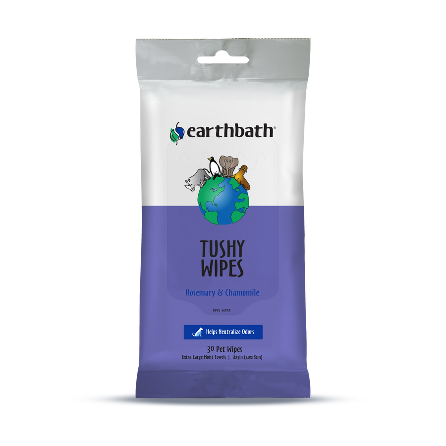 Earthbath Tushy Wipes for Dogs & Cats