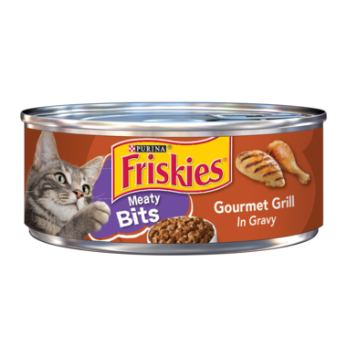 Friskies Meaty Bits Gourmet Grill In Gravy Canned Cat Food