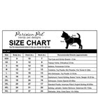 Parisian Pet Pullover Cable Knit Dog Sweater in Pink Size Chart and recommended breeds