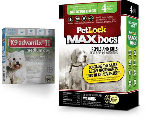 PetLock MAX Flea & Tick Treatment for Dogs 11-20 Lbs, Front Box