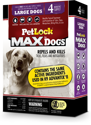 PetLock® MAX Flea & Tick Treatment for Dogs 21-55 Lbs