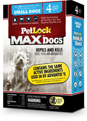 PetLock® MAX Flea & Tick Treatment for Dogs 5-10 Lbs