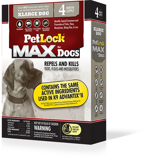 PetLock® MAX Flea & Tick Treatment for Dogs Over 55 Lb